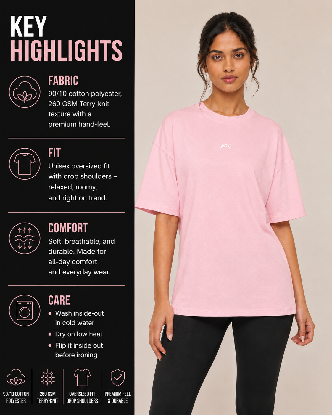 Unisex oversized terry cloth t-shirt from myattractivethings, shown in a relaxed fit with soft fabric and casual style.