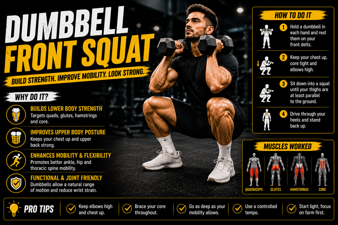Dumbbell Front Squat: Perfect Your Form and Technique