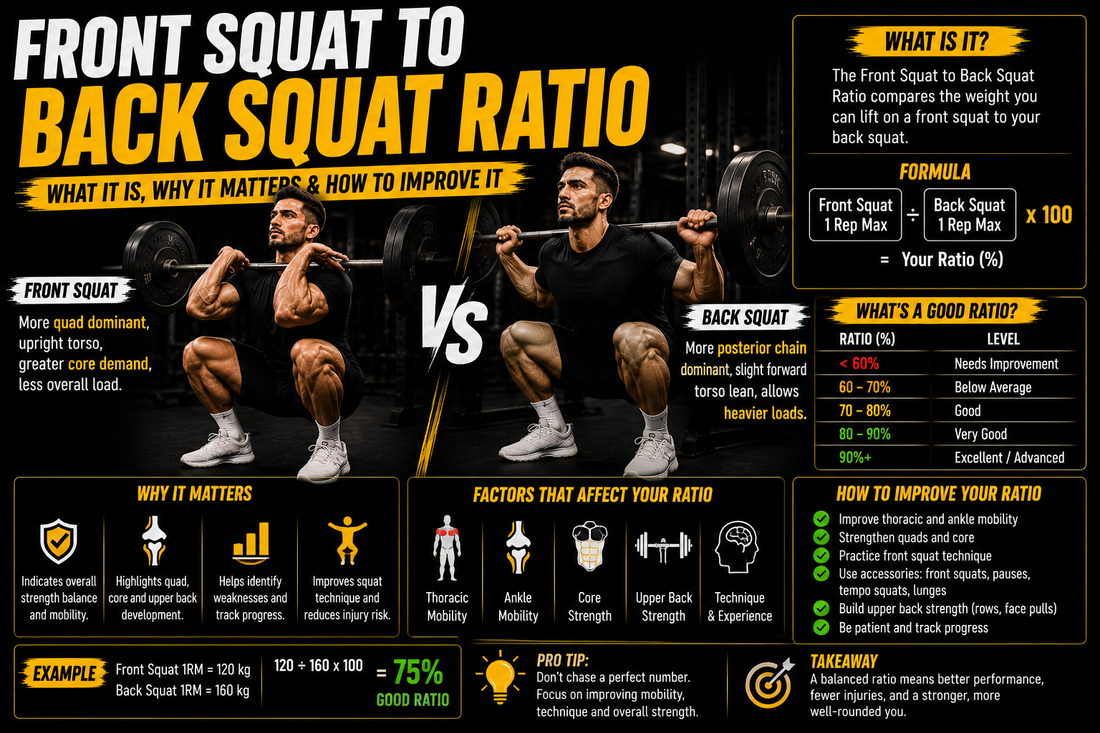 Front Squat to Back Squat Ratio: Standards for Athletes