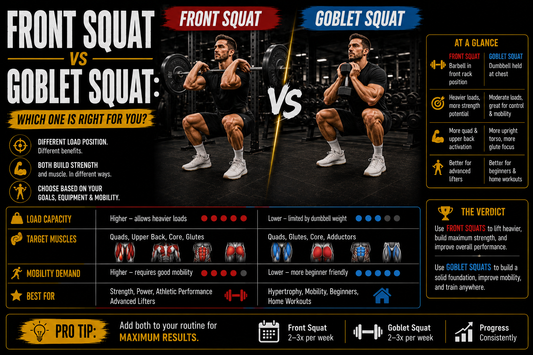 Front Squat vs Goblet Squat: Similarities and Differences