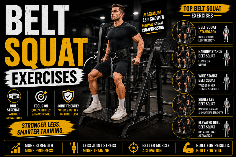 Belt Squat Exercises: Build Strength and Power Today
