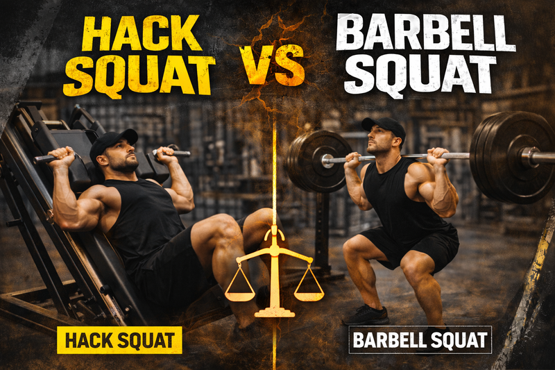 Hack Squat vs Barbell Squat: Which One Builds More Muscle?