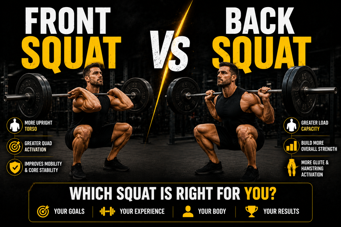 Front Squat vs Back Squat: Pros, Cons, and Best Uses