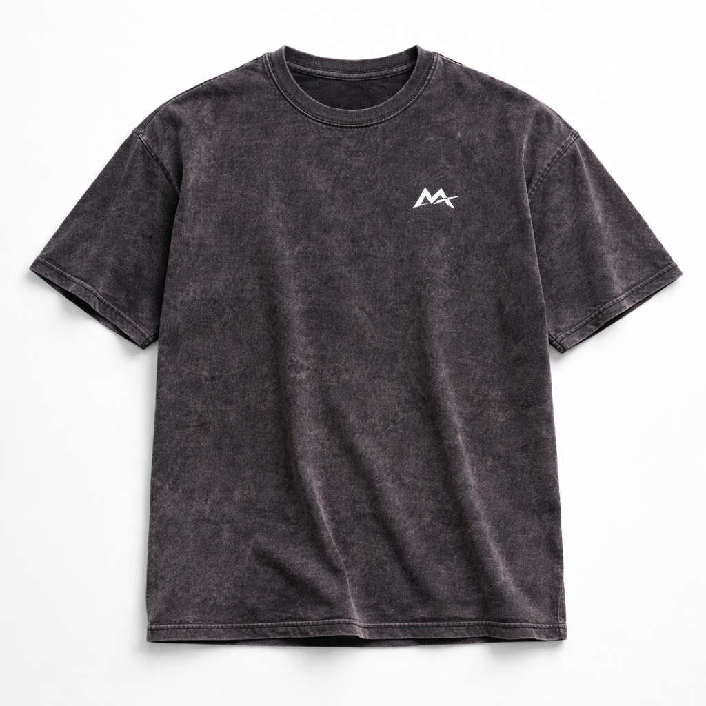 Apex Acid Tee by myattractivethings, featuring a vibrant acid wash design on a casual unisex t-shirt with a relaxed fit.