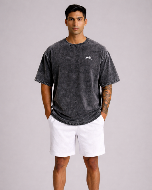 Apex Acid Tee by myattractivethings, featuring a vibrant graphic print on a casual men's cotton t-shirt.