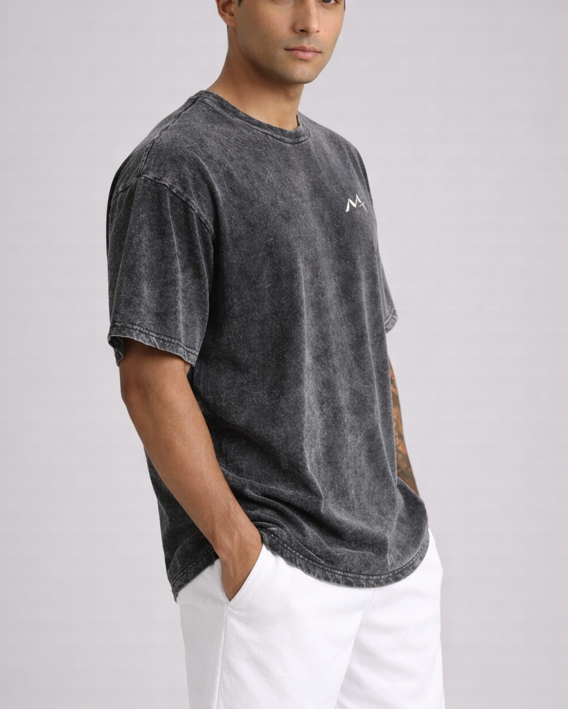 Black Apex Acid T-shirt by myattractivethings featuring bold graphic design and relaxed fit.