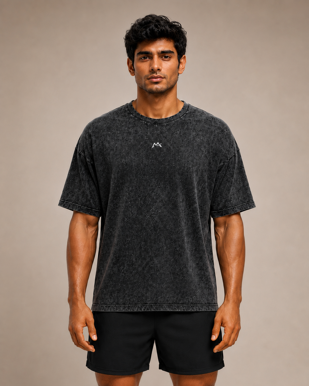 Unisex Acid Washed Oversized Tee