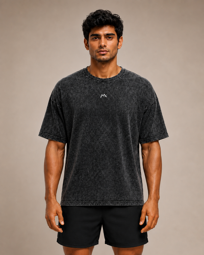 Unisex Acid Washed Oversized Tee