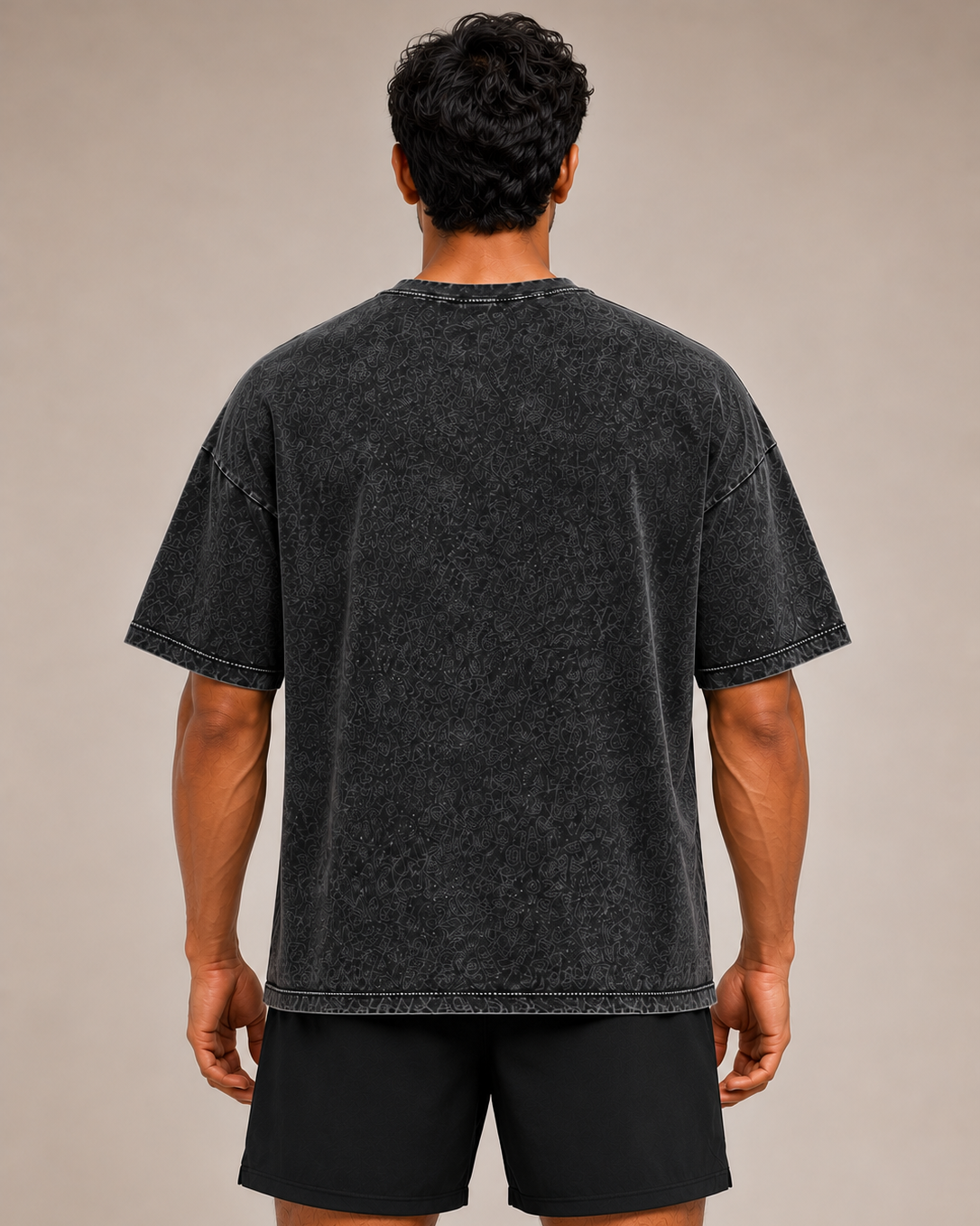 Unisex Acid Washed Oversized Tee