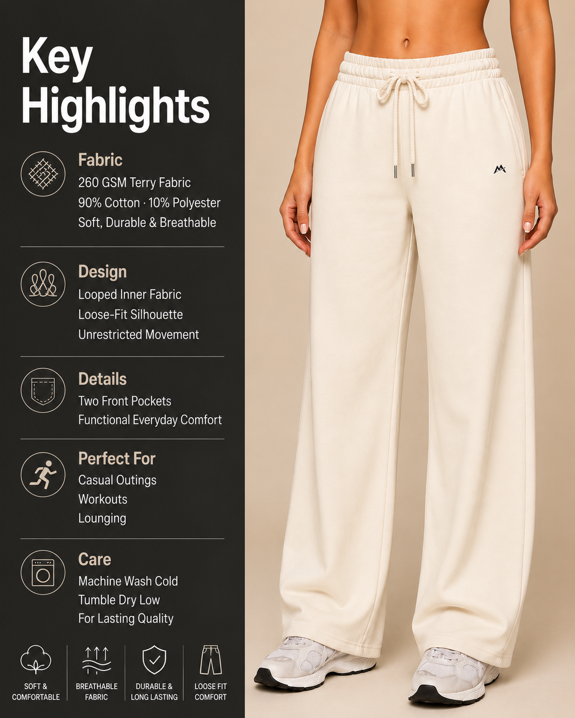 Unisex gray sweatpants from myattractivethings, featuring a relaxed fit and elastic waistband, perfect for casual wear.