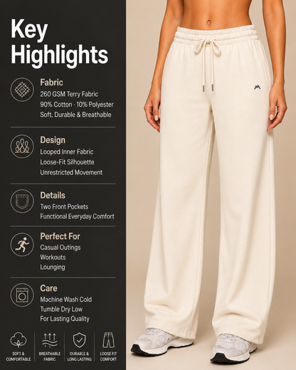 Unisex gray sweatpants from myattractivethings, featuring a relaxed fit and elastic waistband, perfect for casual wear.