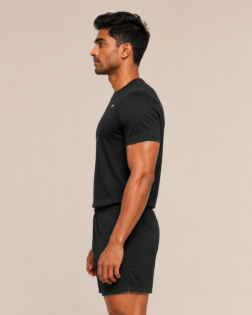 Unisex stretch T-shirt by myattractivethings, shown in a relaxed fit with a smooth fabric texture and classic crew neckline.