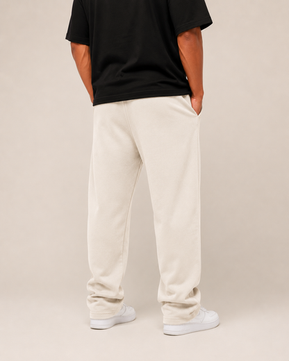 Unisex gray sweatpants from myattractivethings with elastic waistband, relaxed fit, and soft fabric for comfortable casual wear.