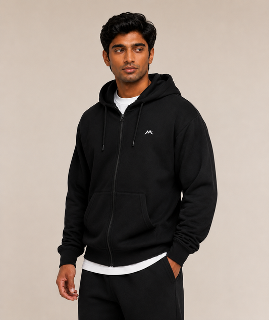 Unisex zip hoodie by myattractivethings, featuring a comfortable fit with a front zipper and casual style.