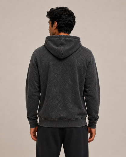 Unisex acid washed hoodie by myattractivethings with a relaxed fit, featuring a soft, faded fabric in a casual style.