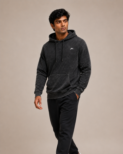 Unisex acid washed hoodie by myattractivethings featuring a relaxed fit and faded, vintage-style fabric.