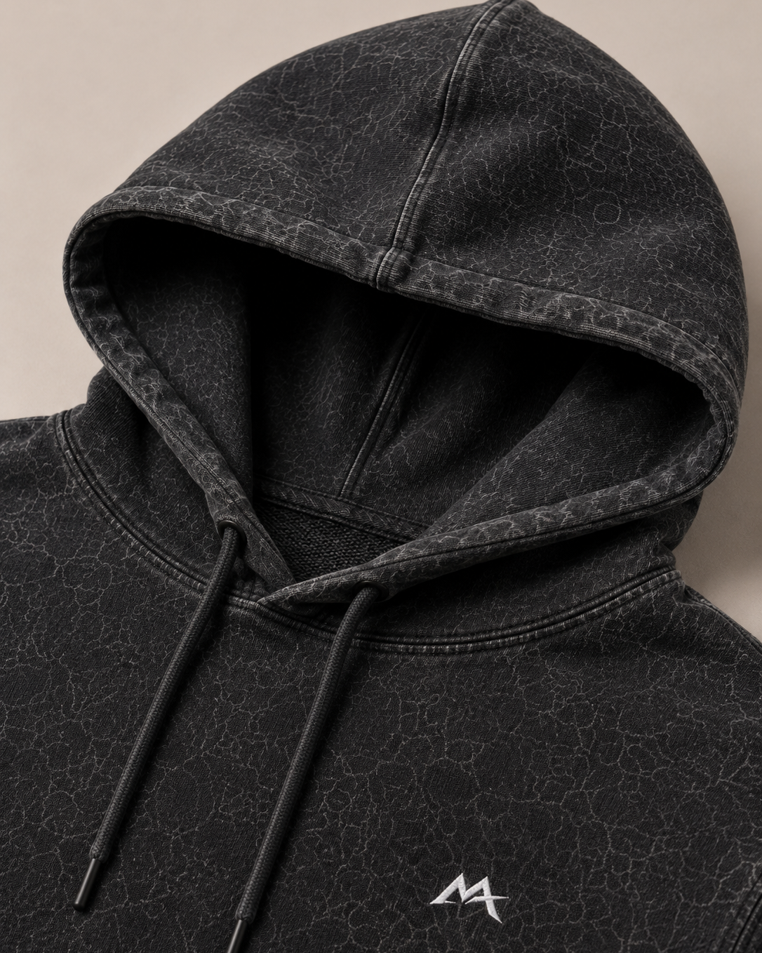 Unisex acid washed hoodie from myattractivethings featuring a relaxed fit and distressed, vintage-style fabric in muted tones.