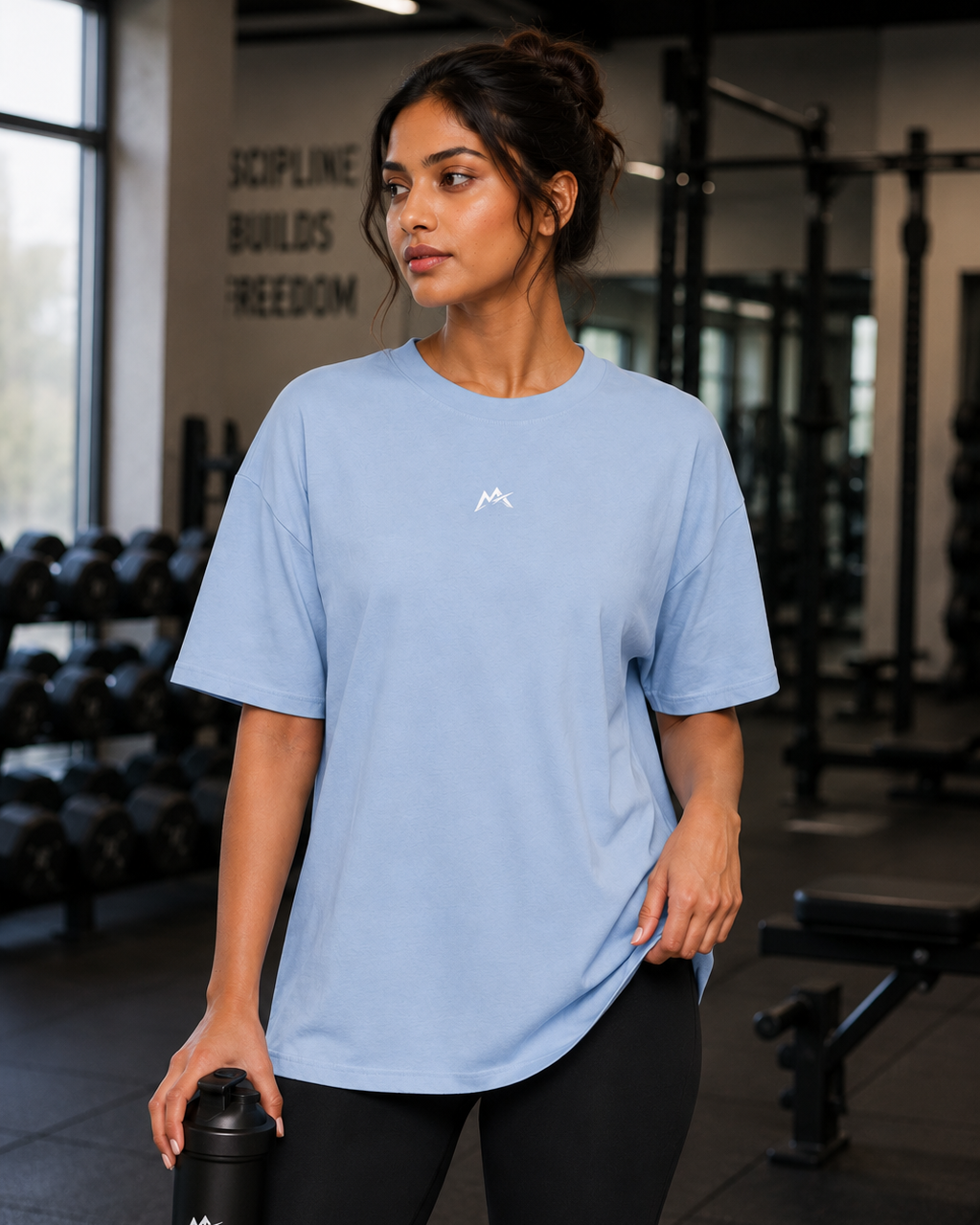Unisex oversized Terry T-shirt in soft fabric, featuring a relaxed fit and subtle texture from myattractivethings.