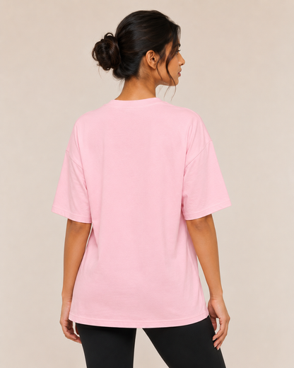 Unisex oversized Terry T-shirt by myattractivethings featuring a relaxed fit and soft terry fabric in a neutral color.