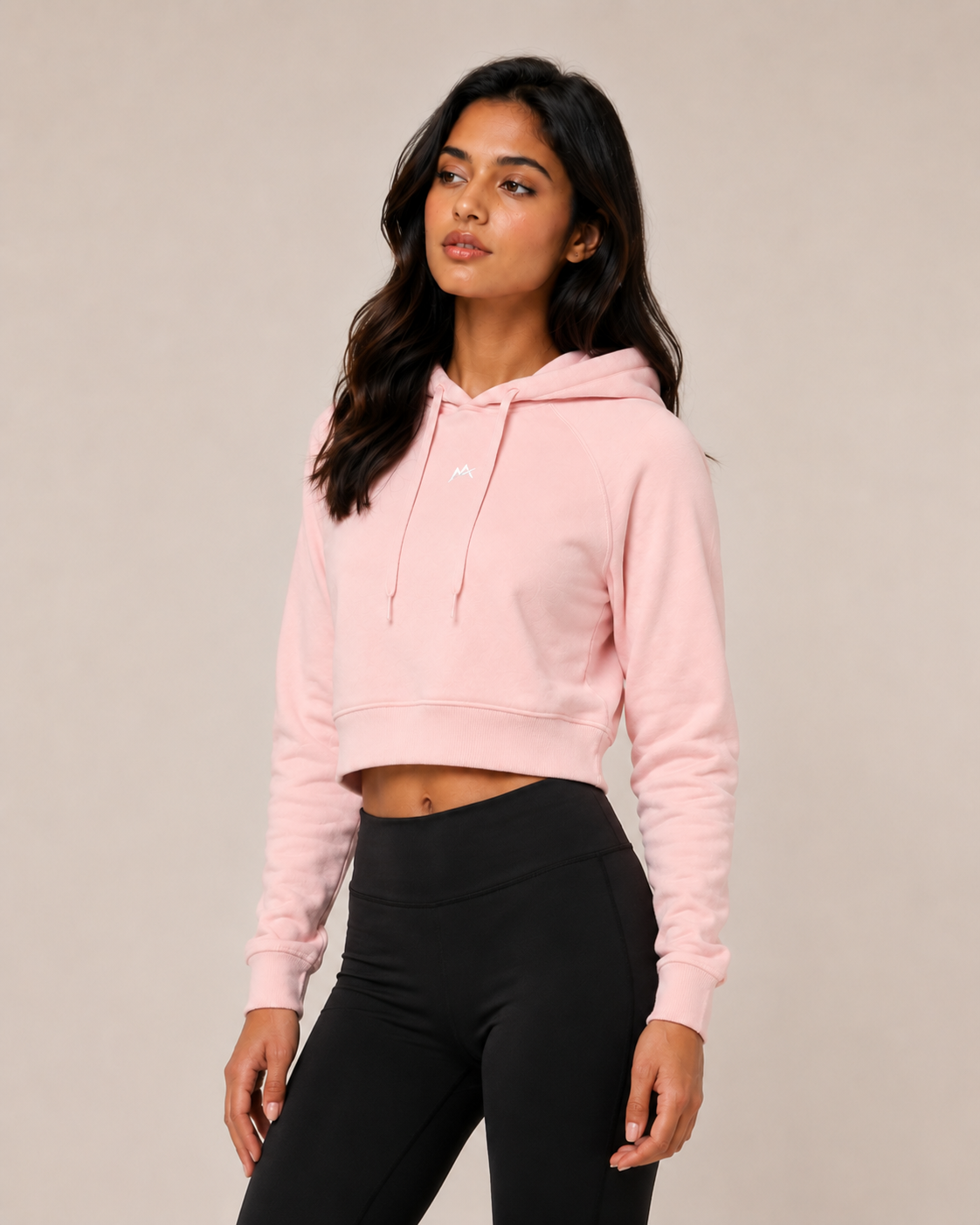 Female cropped hoodie by myattractivethings featuring a casual fit, soft fabric, and a stylish cropped design.