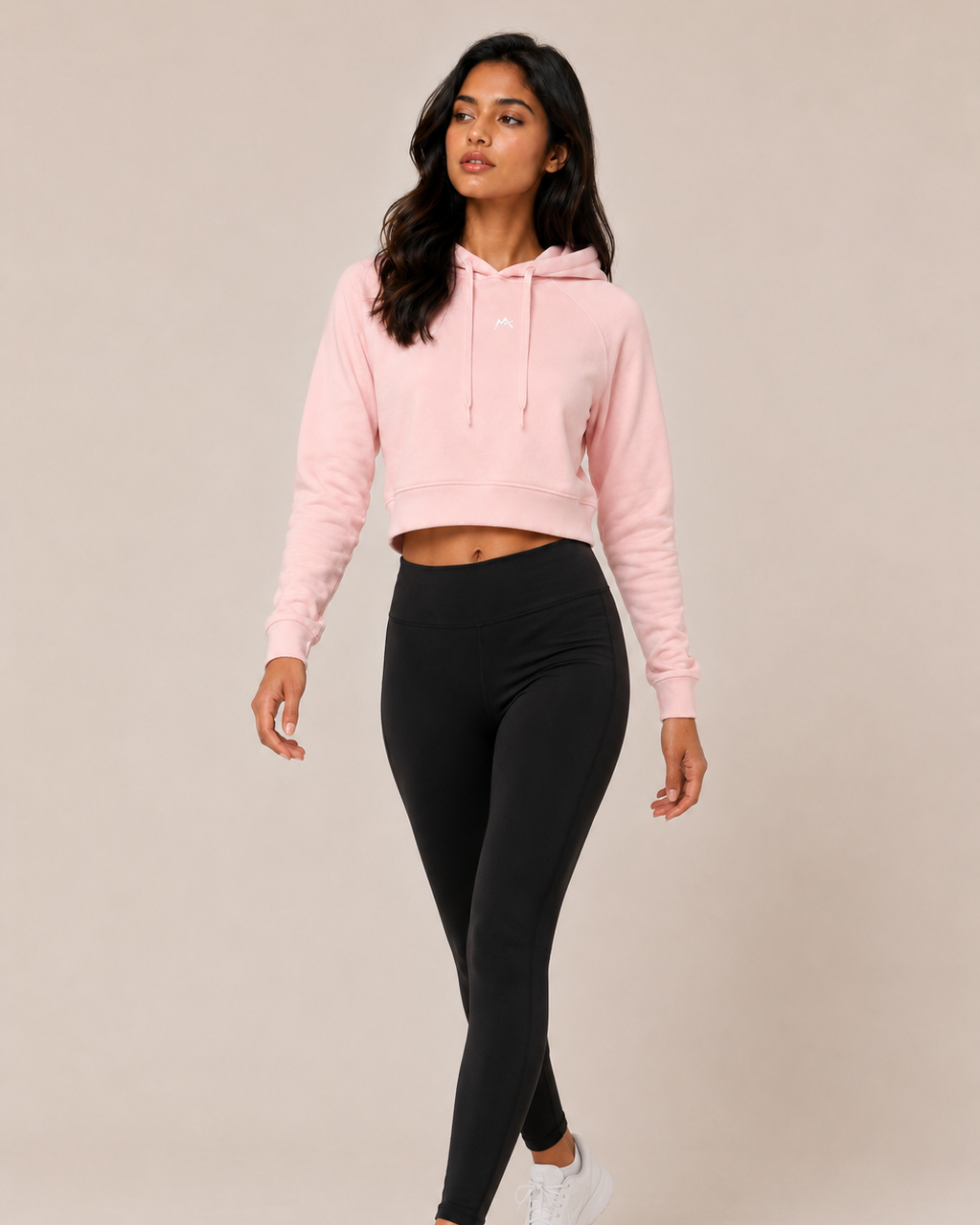 Female cropped hoodie by myattractivethings, shown in soft fabric with a relaxed fit and stylish cropped length.