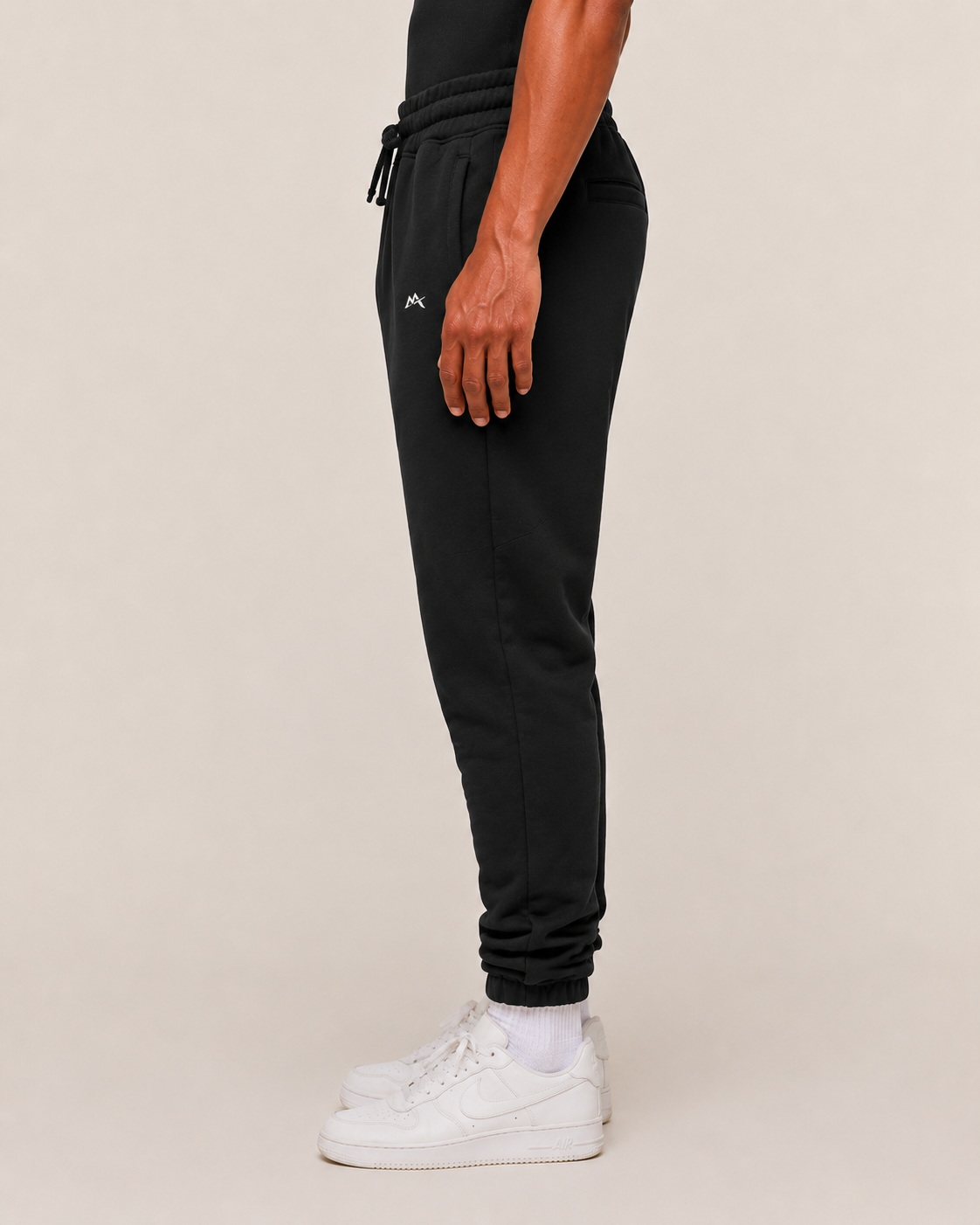 Unisex black joggers from myattractivethings with a relaxed fit, elastic waistband, and tapered leg design.
