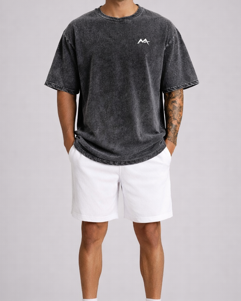 Apex Acid Tee by myattractivethings featuring a colorful graphic design on a casual t-shirt.