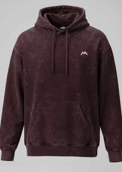 My Attractive Things Vanta Wash hoodie in a washed finish, front view